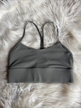Lululemon Flow Y Long Line bra Grey Sage 4